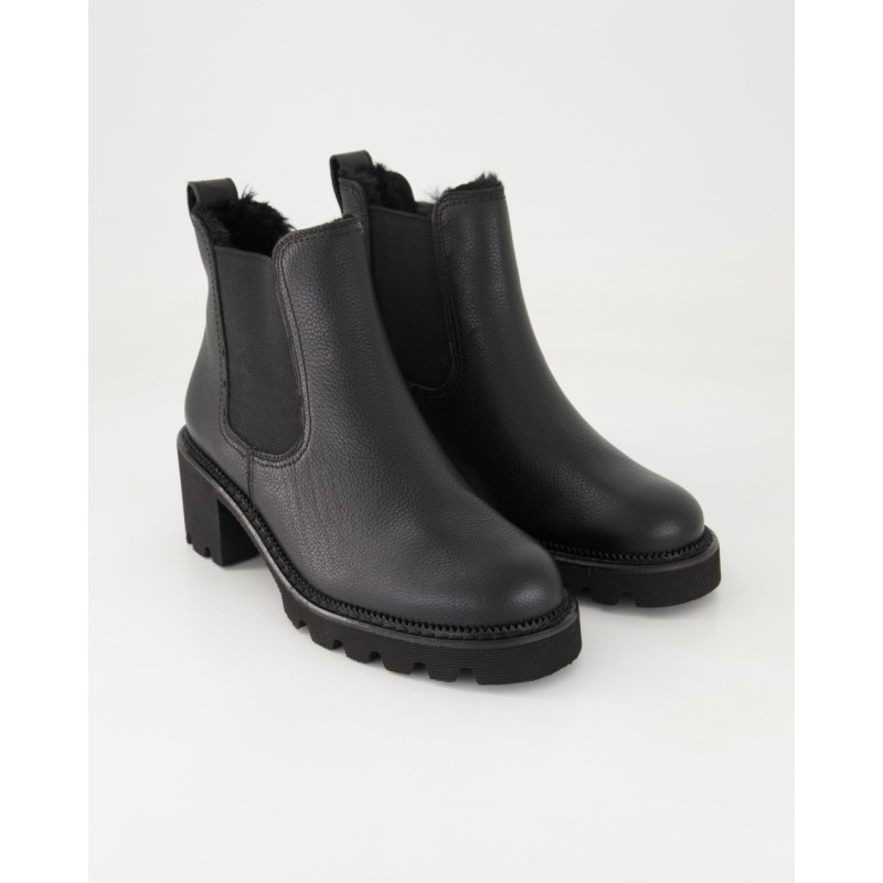 Paul Green 8076 Chelsea Boots in Schwarz