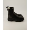 Copenhagen Studios CPH570 Lammfell Chelsea Boots in Schwarz