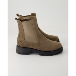 Zahira A8399-25 Chelsea Boots in Beige