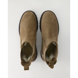 Zahira A8399-25 Chelsea Boots in Beige