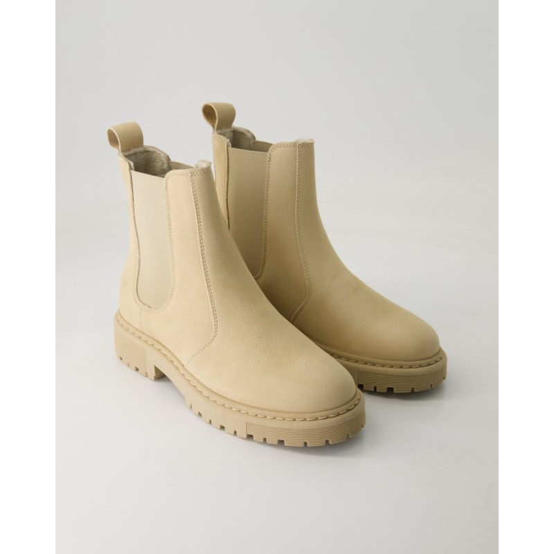 Zahira A7880-71 Chelsea Boots in Beige